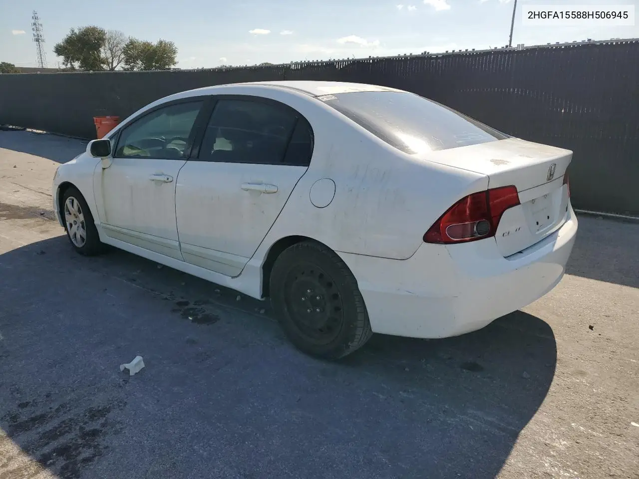 2HGFA15588H506945 2008 Honda Civic Lx