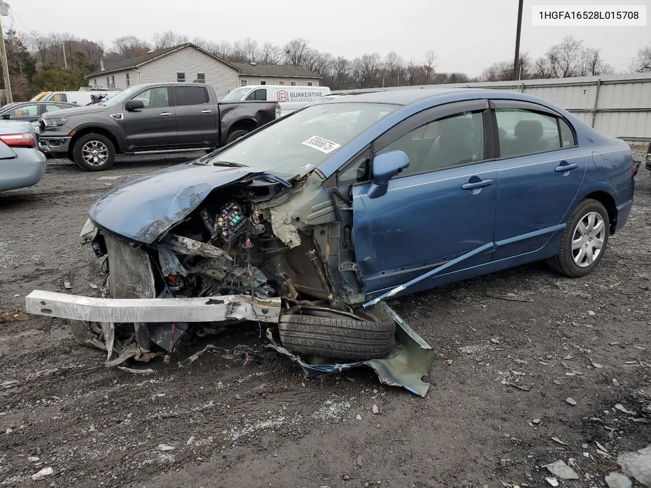 1HGFA16528L015708 2008 Honda Civic Lx