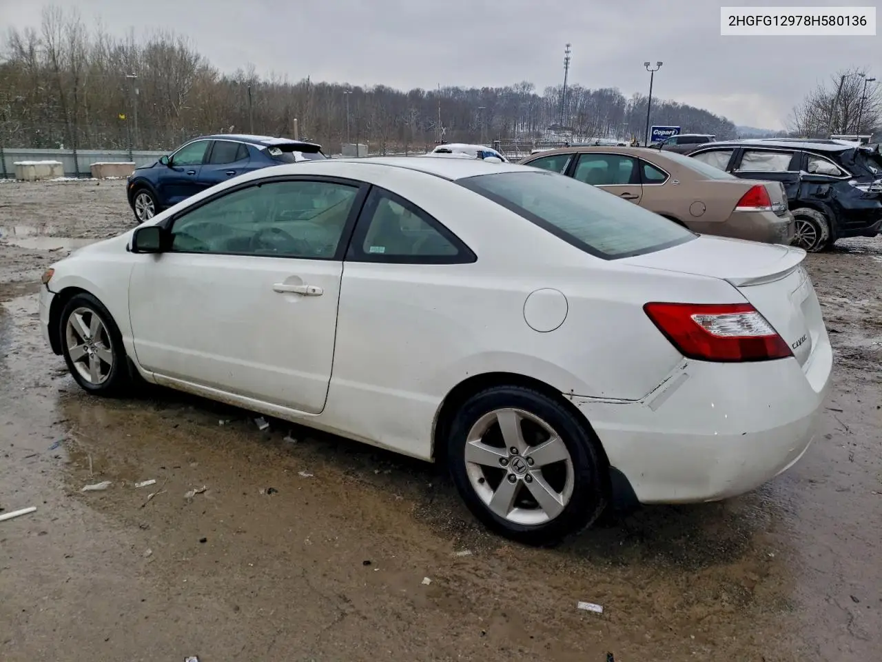 2HGFG12978H580136 2008 Honda Civic Exl