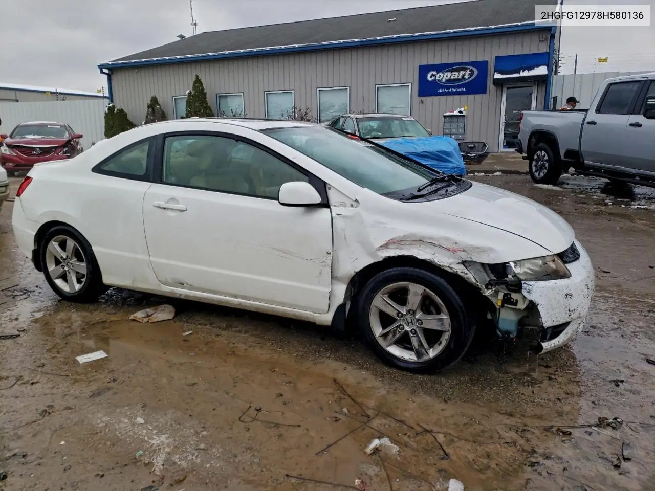 2HGFG12978H580136 2008 Honda Civic Exl