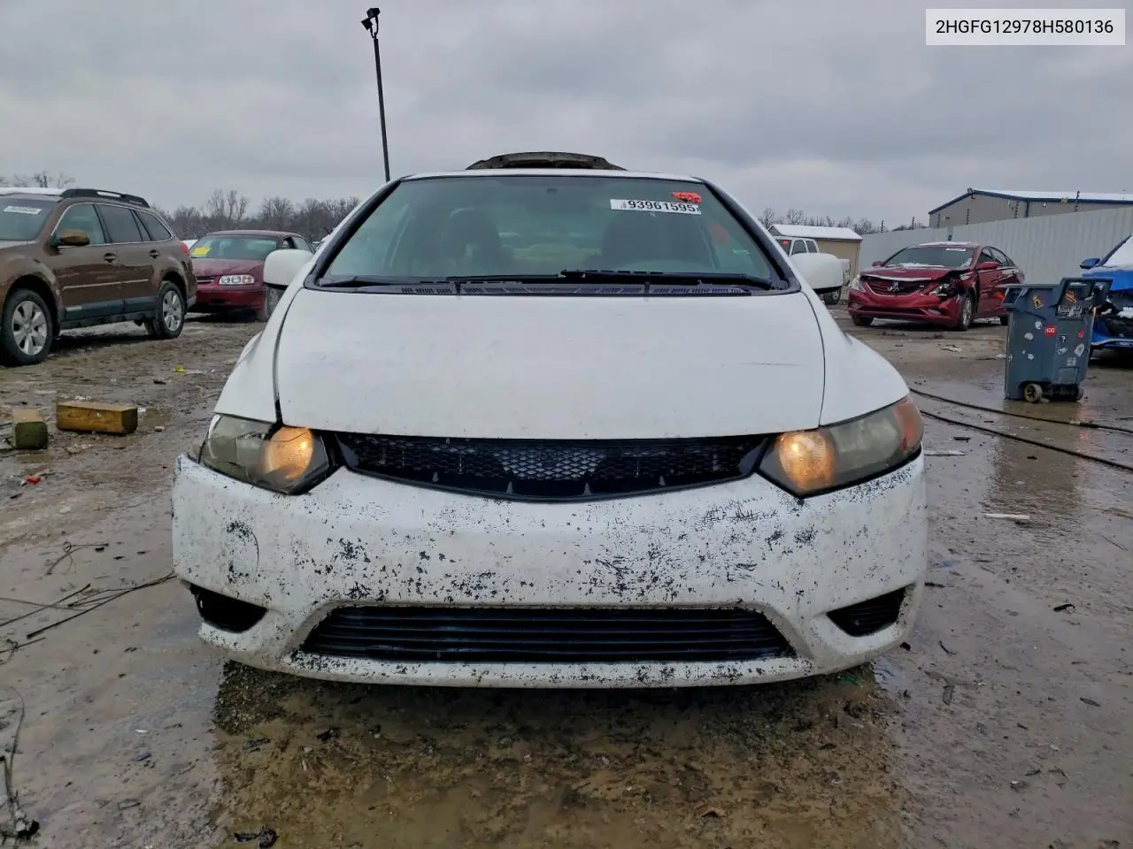 2HGFG12978H580136 2008 Honda Civic Exl