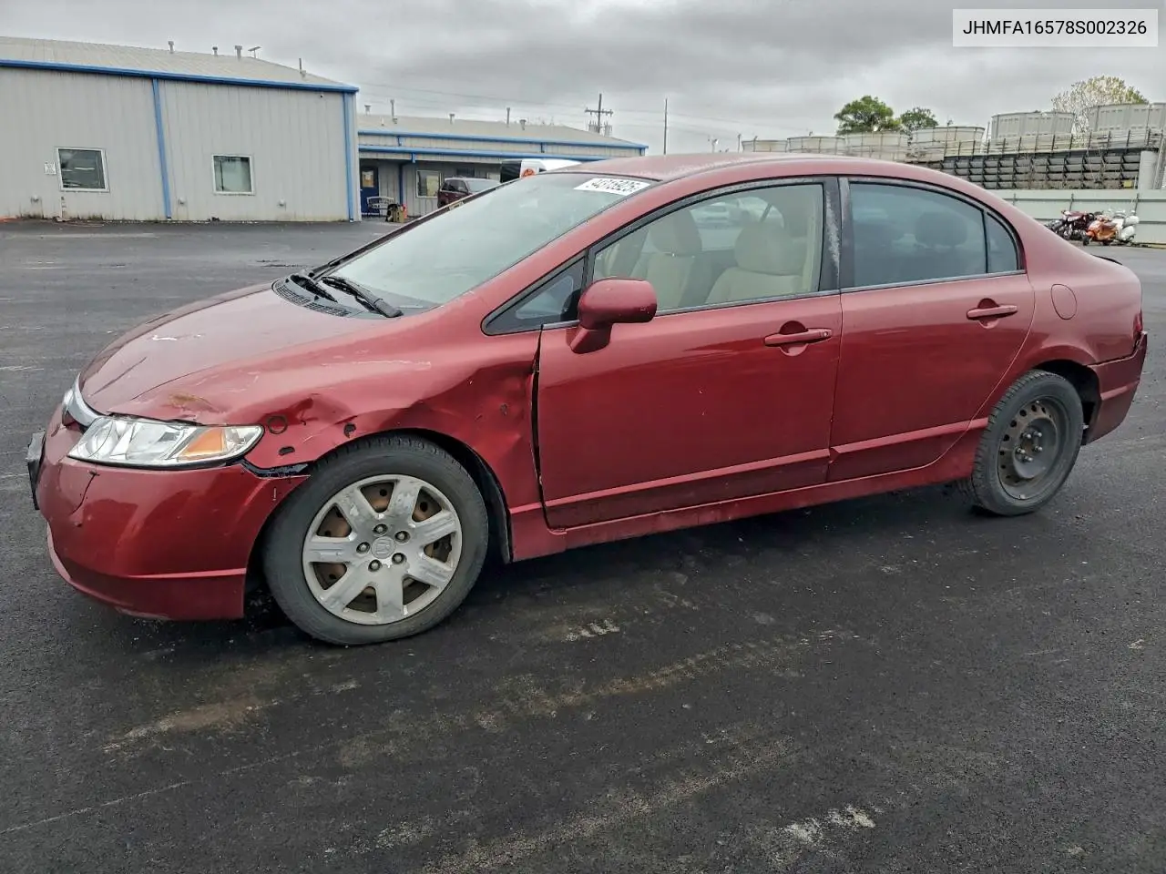 JHMFA16578S002326 2008 Honda Civic Lx