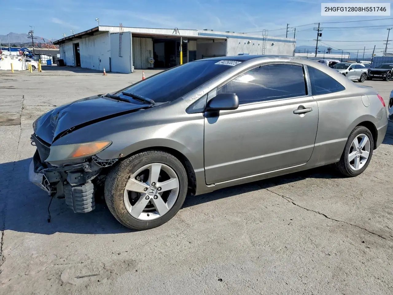 2HGFG12808H551746 2008 Honda Civic Ex