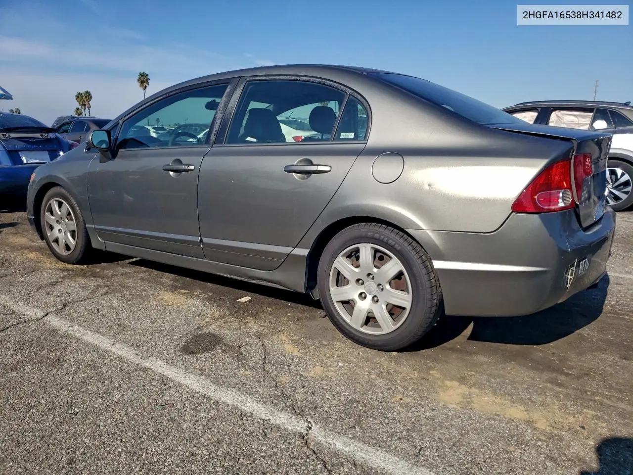 2HGFA16538H341482 2008 Honda Civic Lx