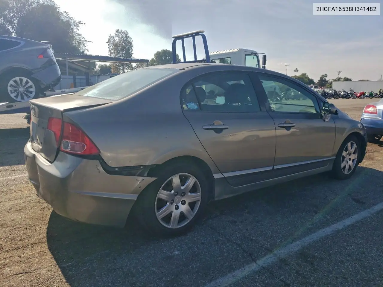 2HGFA16538H341482 2008 Honda Civic Lx