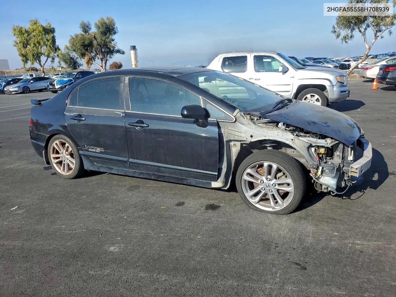 2HGFA55558H708939 2008 Honda Civic Si
