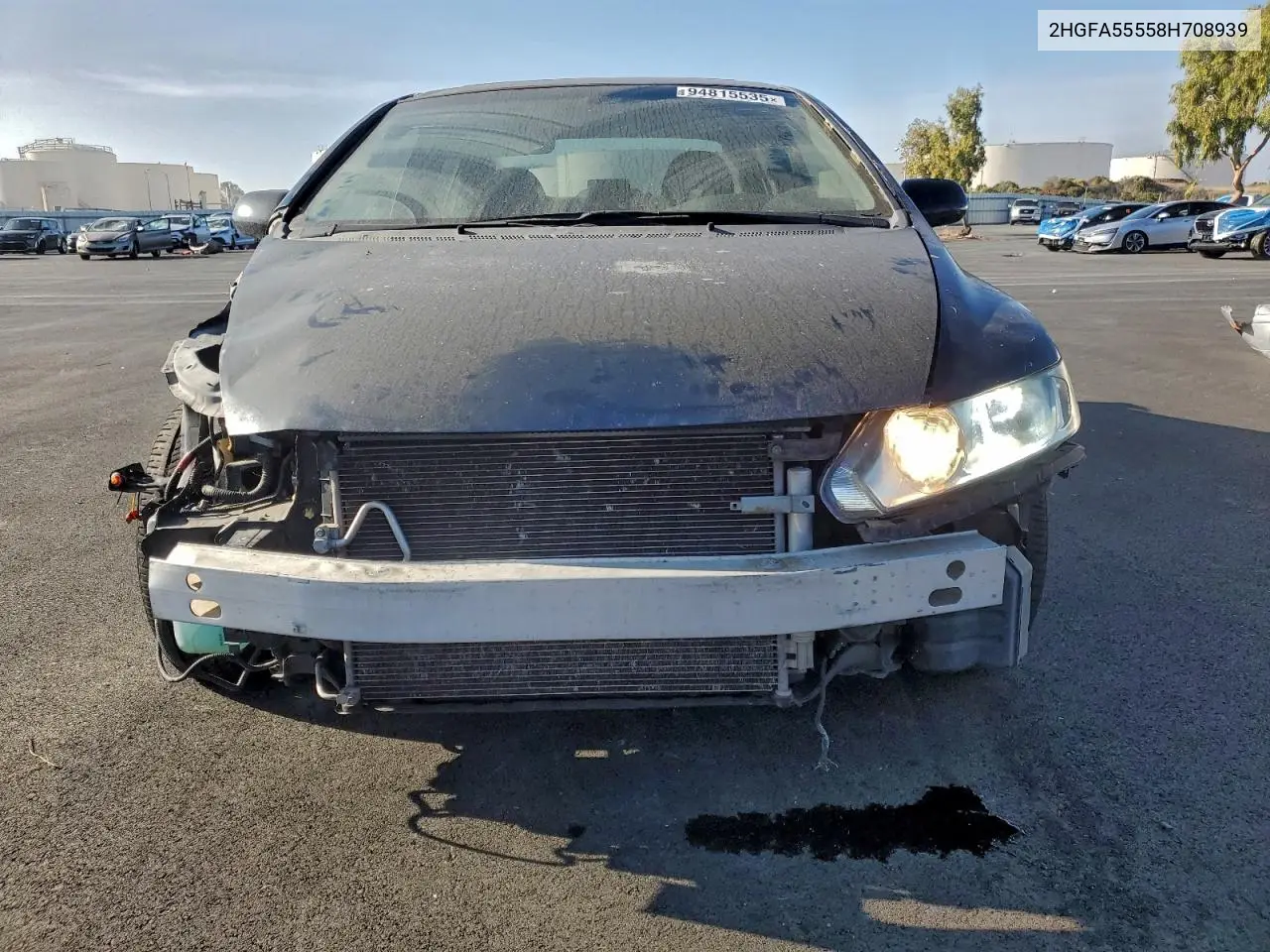 2HGFA55558H708939 2008 Honda Civic Si