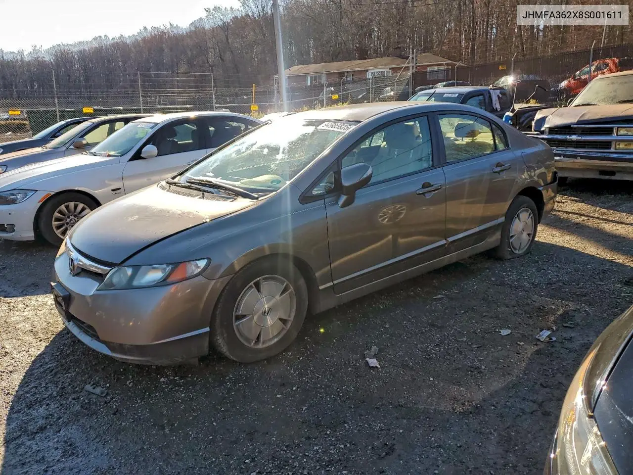 JHMFA362X8S001611 2008 Honda Civic Hybrid