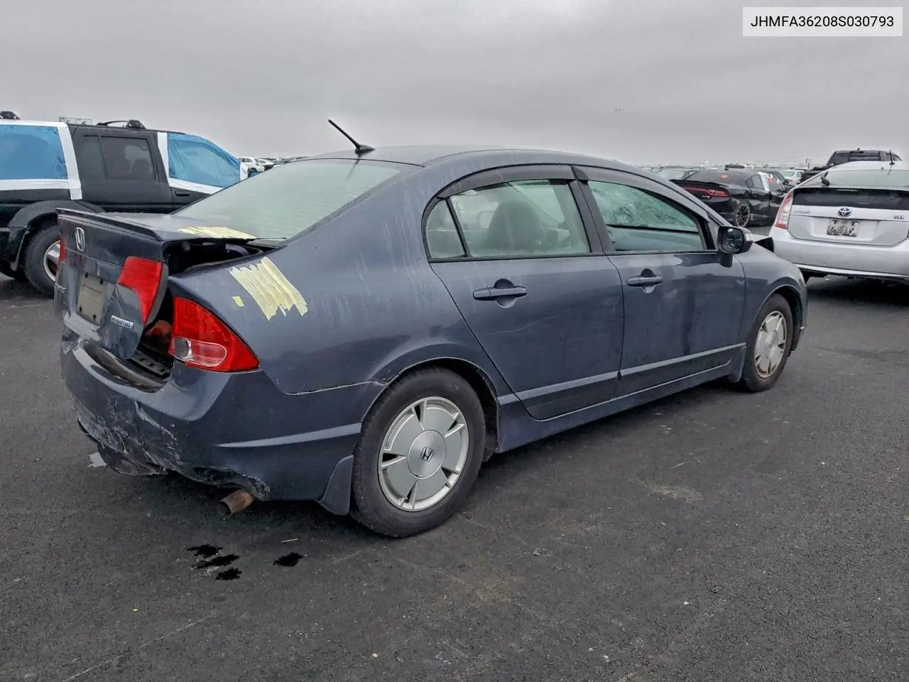 JHMFA36208S030793 2008 Honda Civic Hybrid