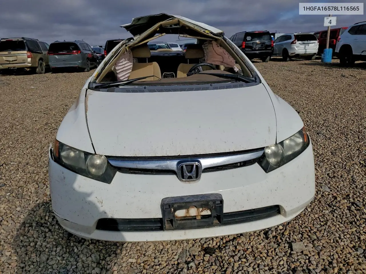 1HGFA16578L116565 2008 Honda Civic Lx