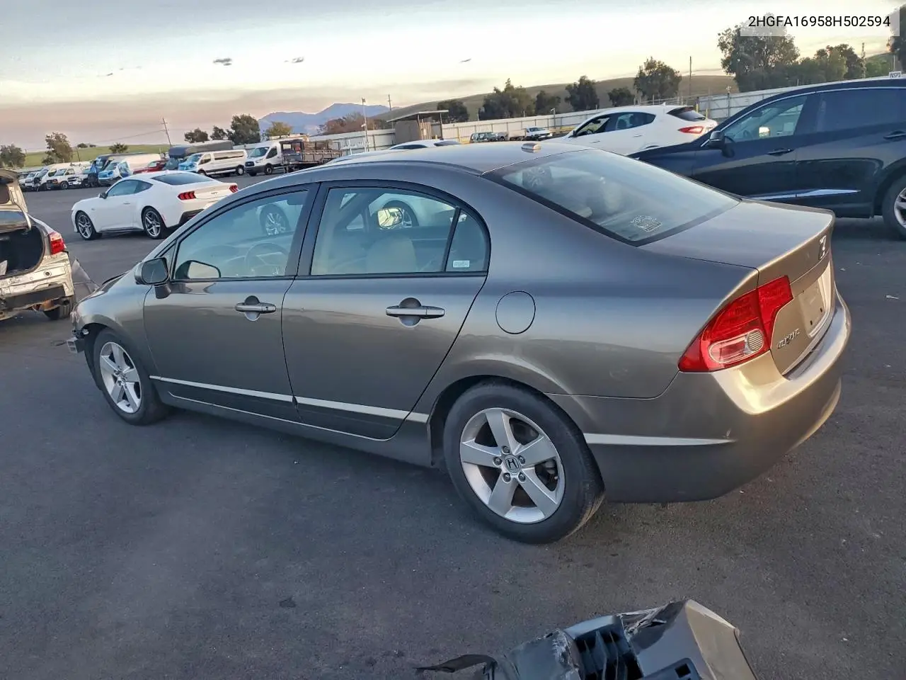 2HGFA16958H502594 2008 Honda Civic Exl
