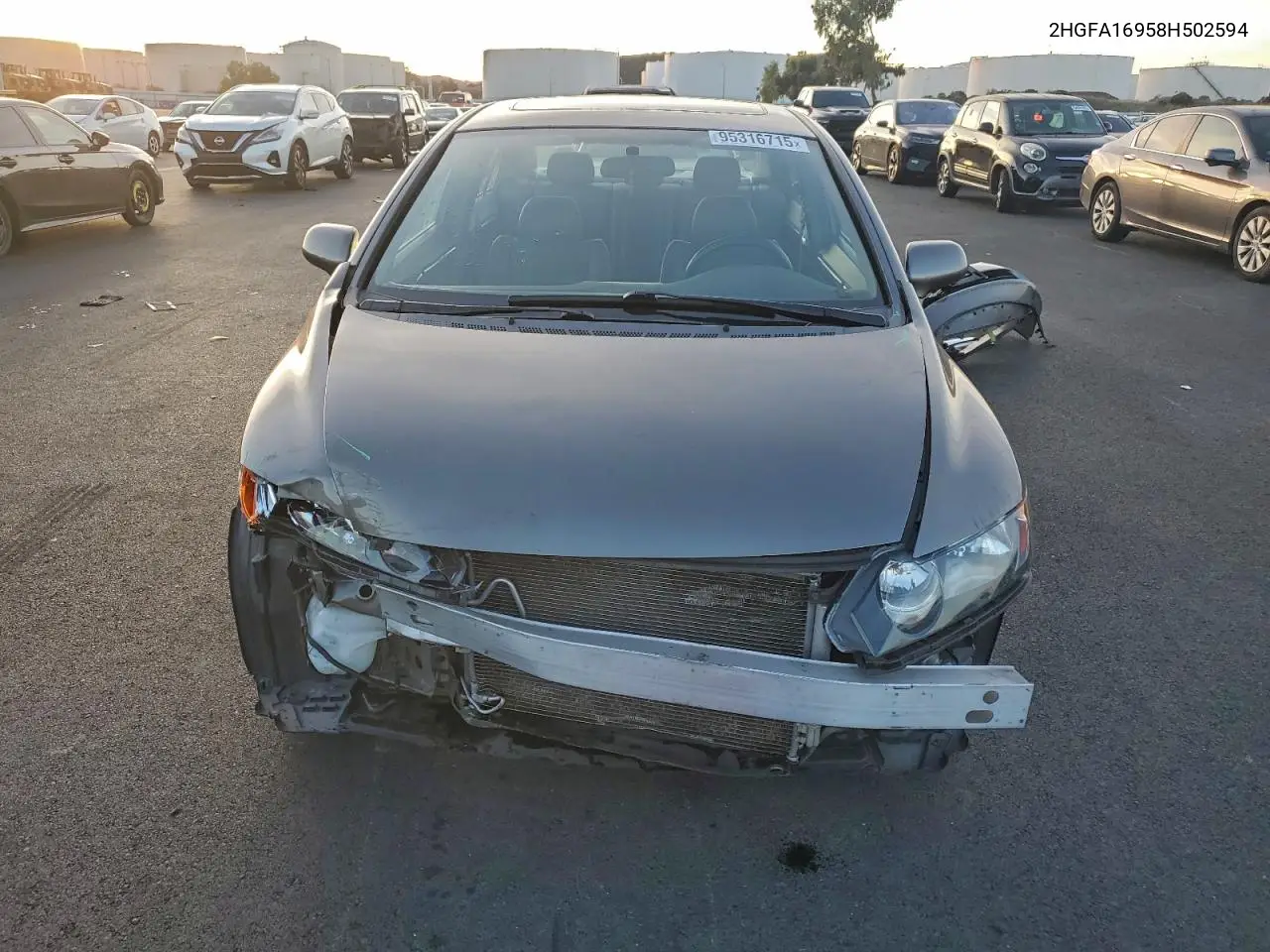 2HGFA16958H502594 2008 Honda Civic Exl