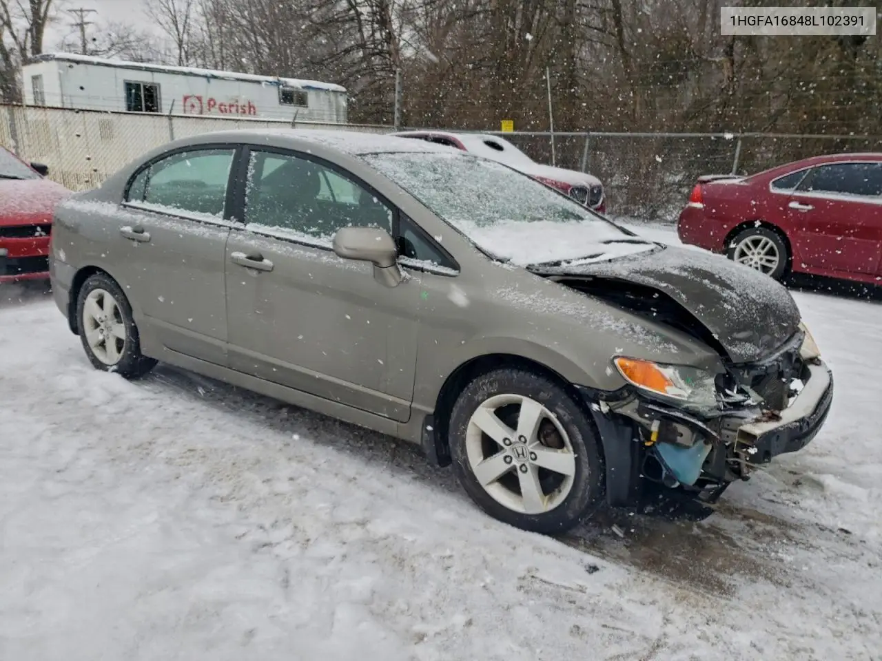 1HGFA16848L102391 2008 Honda Civic Ex