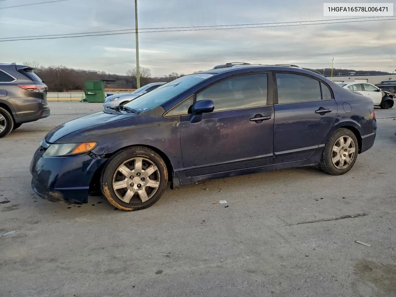 1HGFA16578L006471 2008 Honda Civic Lx