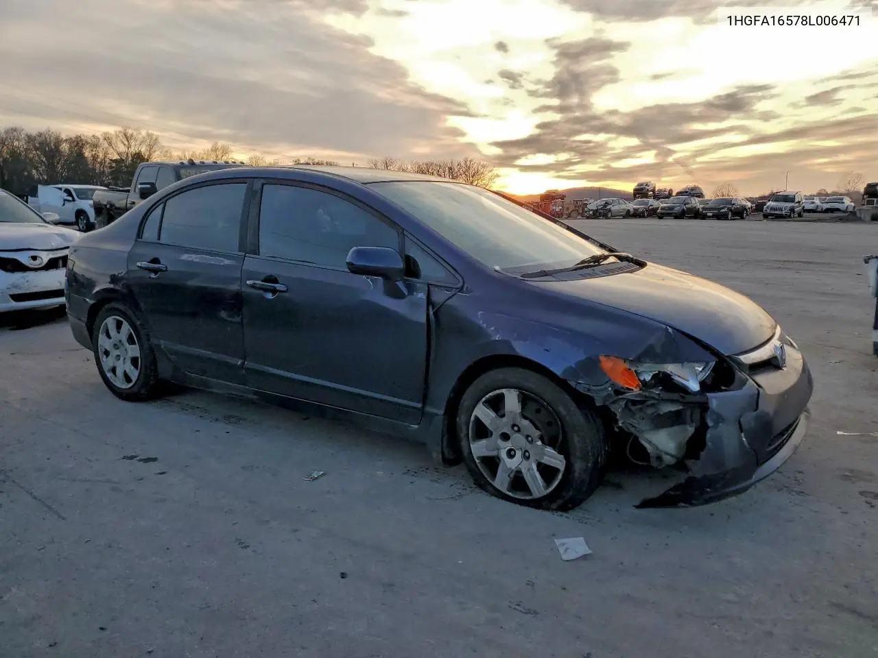 1HGFA16578L006471 2008 Honda Civic Lx