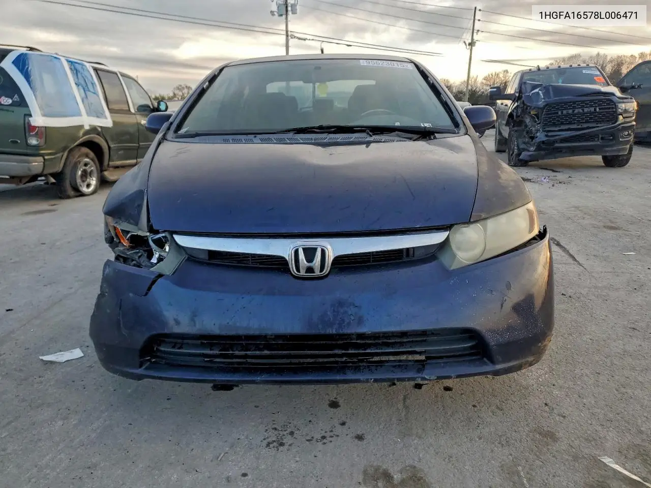 1HGFA16578L006471 2008 Honda Civic Lx