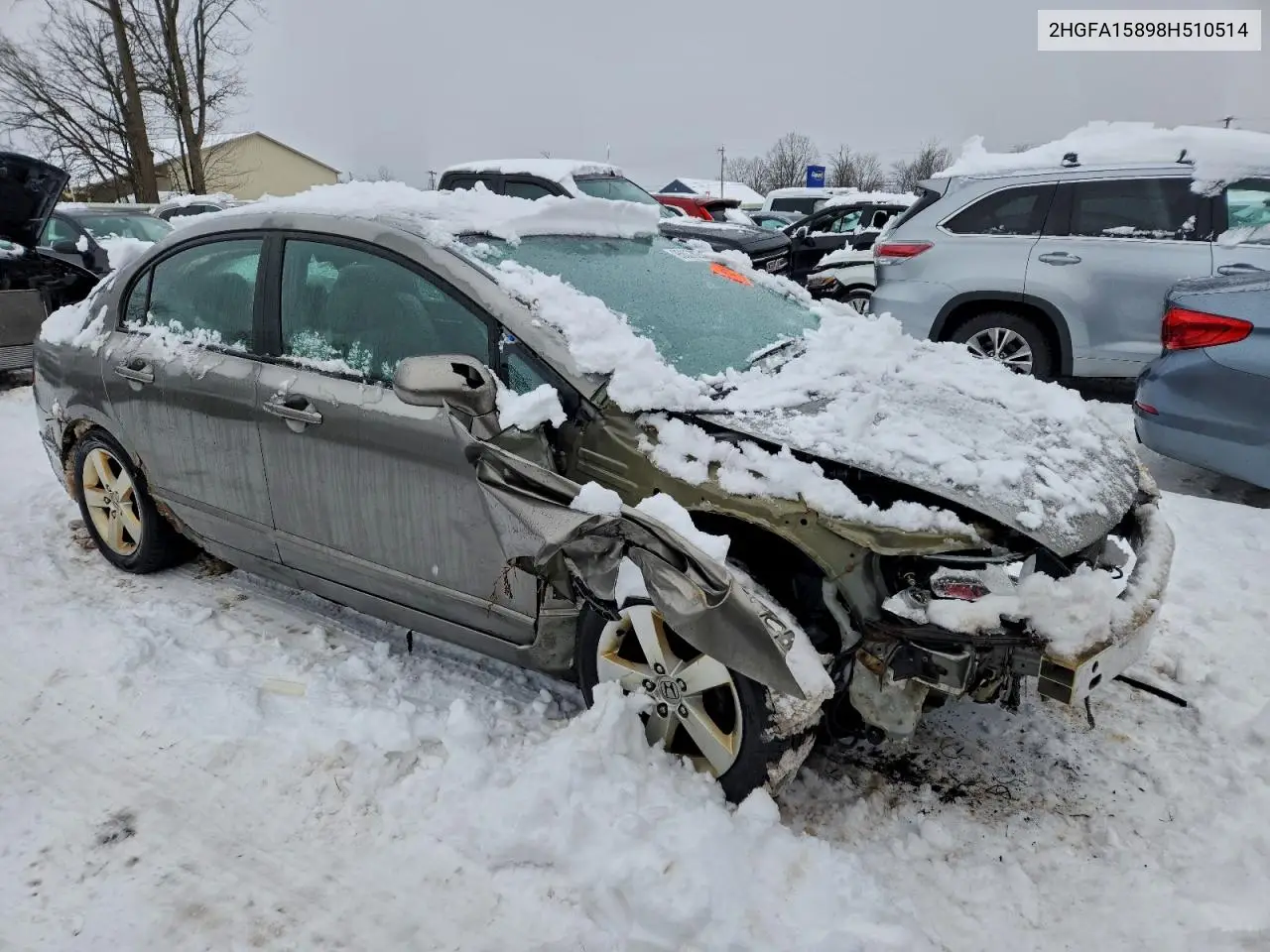 2HGFA15898H510514 2008 Honda Civic Ex