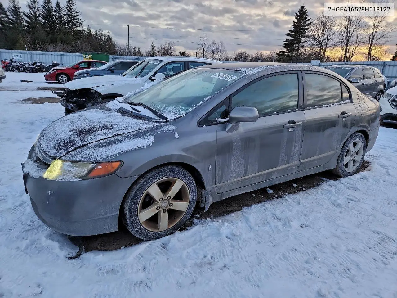 2HGFA16528H018122 2008 Honda Civic Lx
