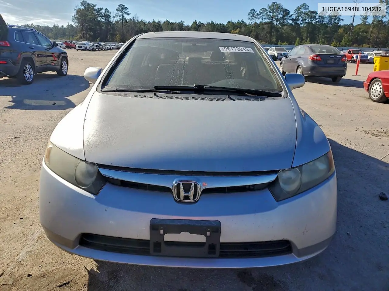 1HGFA16948L104232 2008 Honda Civic Exl