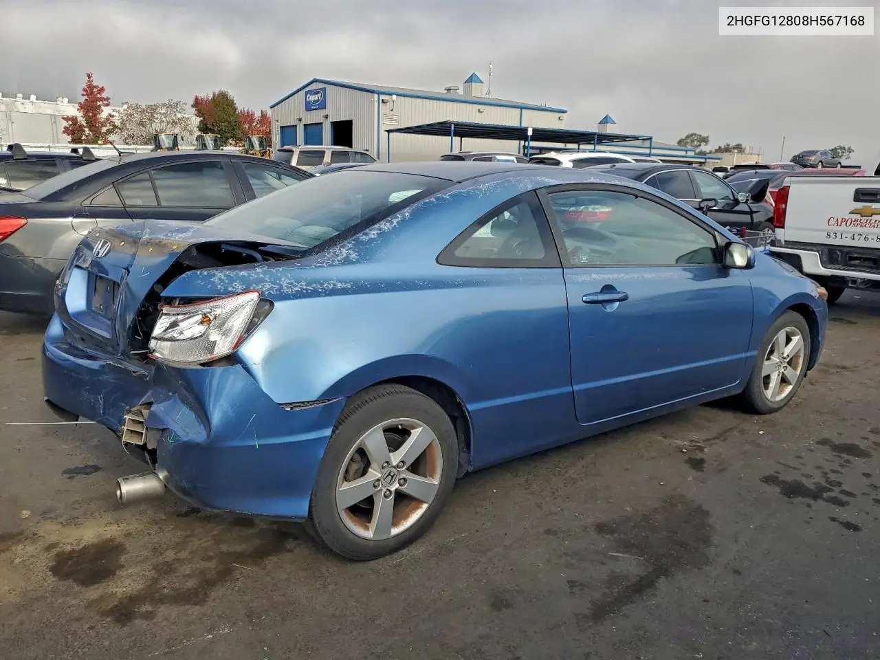 2HGFG12808H567168 2008 Honda Civic Ex