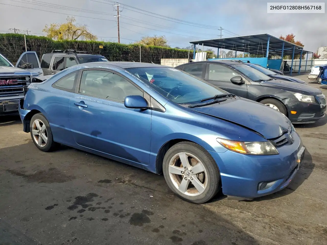 2HGFG12808H567168 2008 Honda Civic Ex
