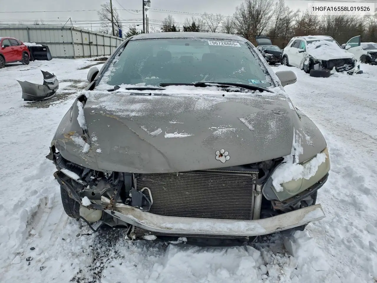1HGFA16558L019526 2008 Honda Civic Lx