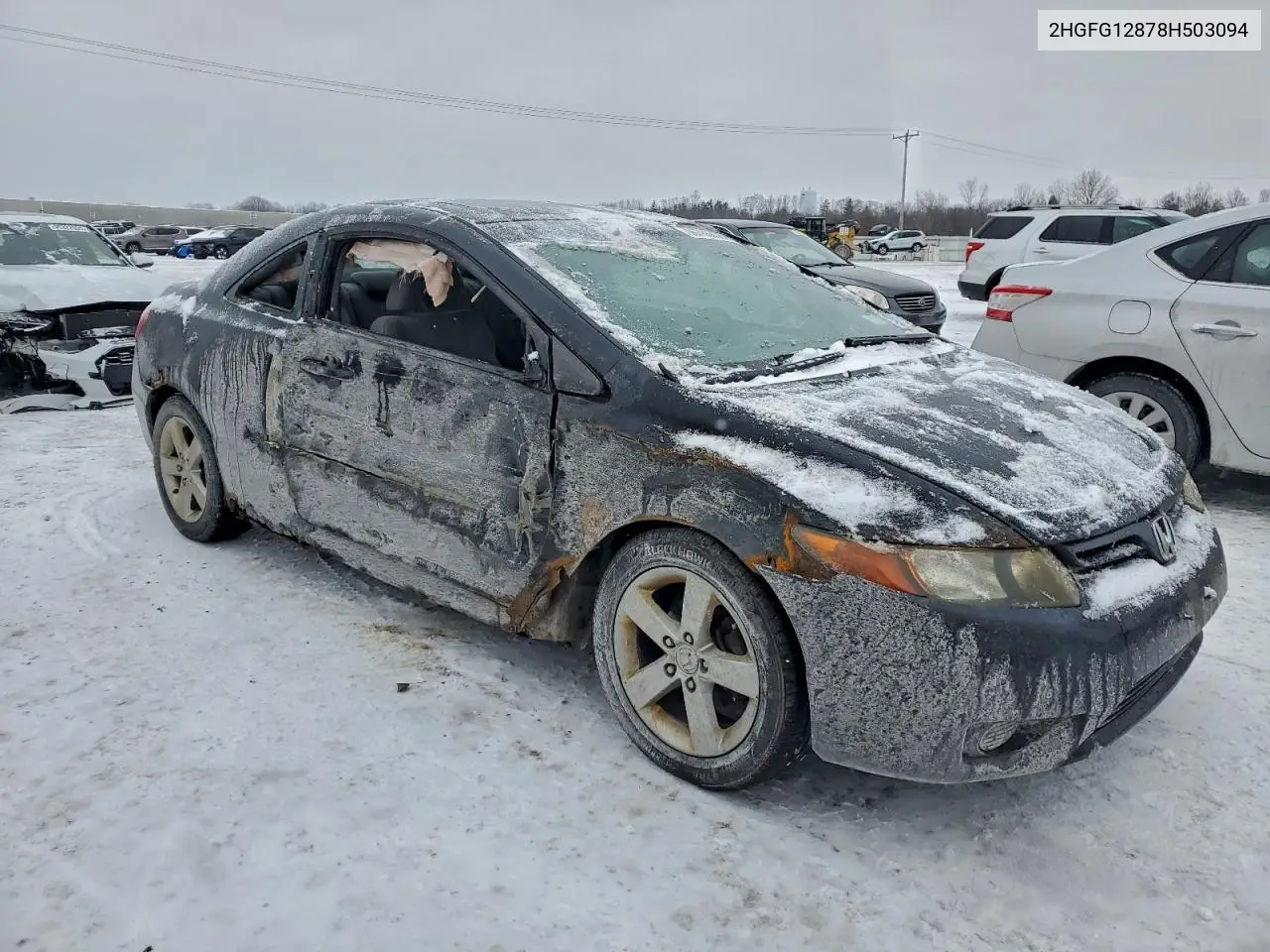 2HGFG12878H503094 2008 Honda Civic Ex
