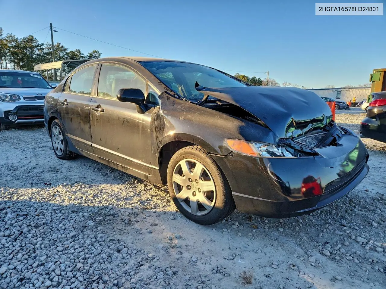 2HGFA16578H324801 2008 Honda Civic Lx