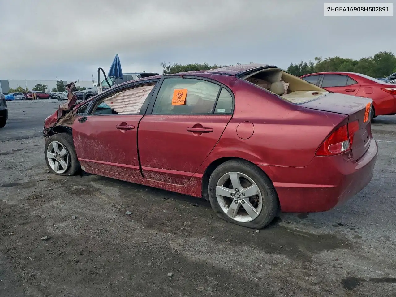 2HGFA16908H502891 2008 Honda Civic Exl