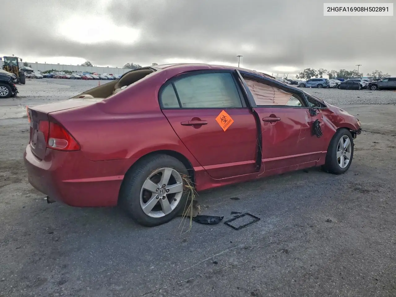 2HGFA16908H502891 2008 Honda Civic Exl