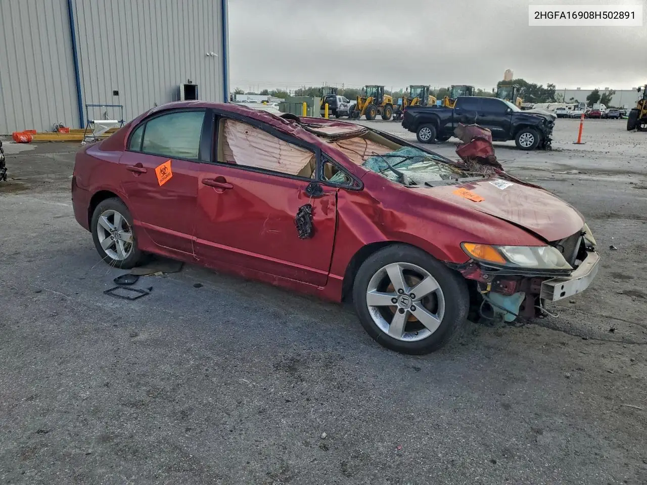 2HGFA16908H502891 2008 Honda Civic Exl