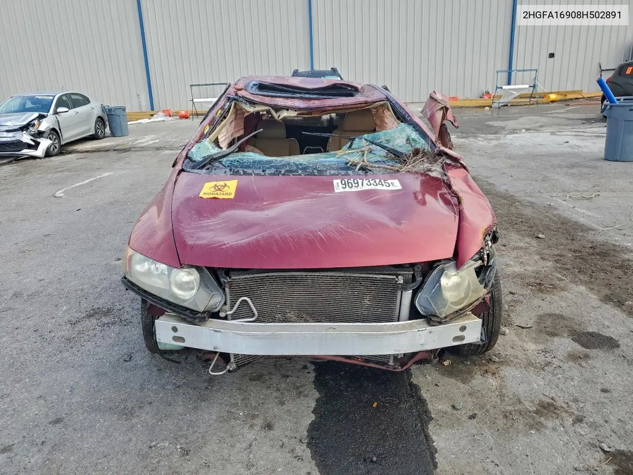 2HGFA16908H502891 2008 Honda Civic Exl