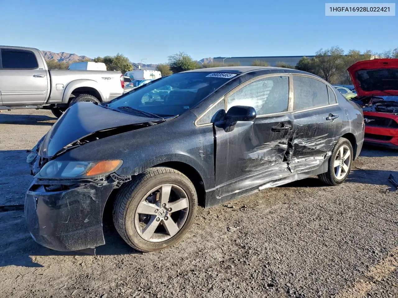 1HGFA16928L022421 2008 Honda Civic Exl