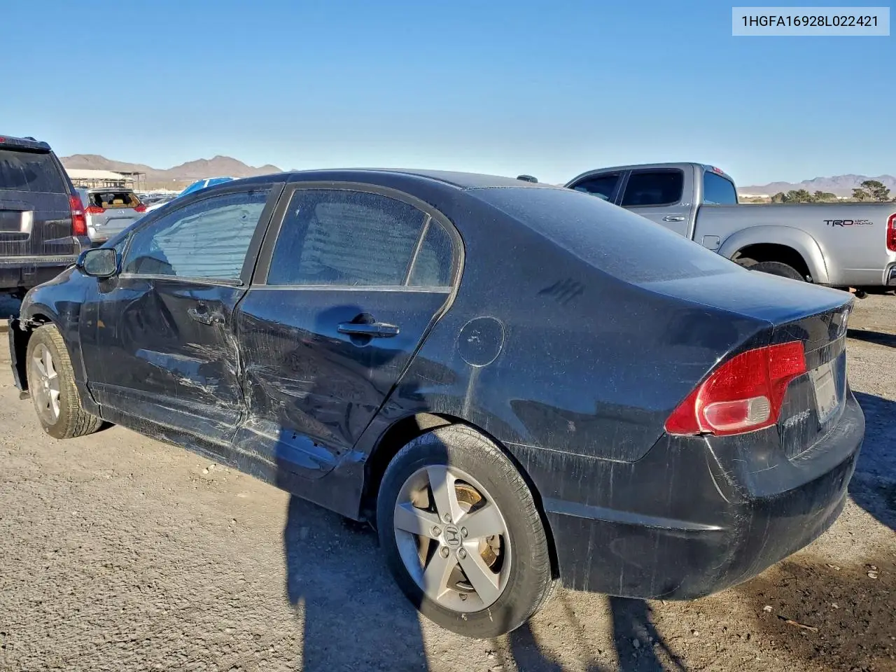 1HGFA16928L022421 2008 Honda Civic Exl