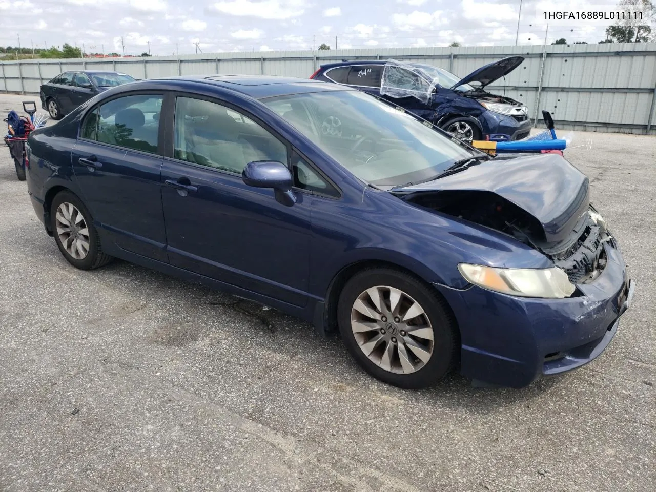 1HGFA16889L011111 2009 Honda Civic Ex