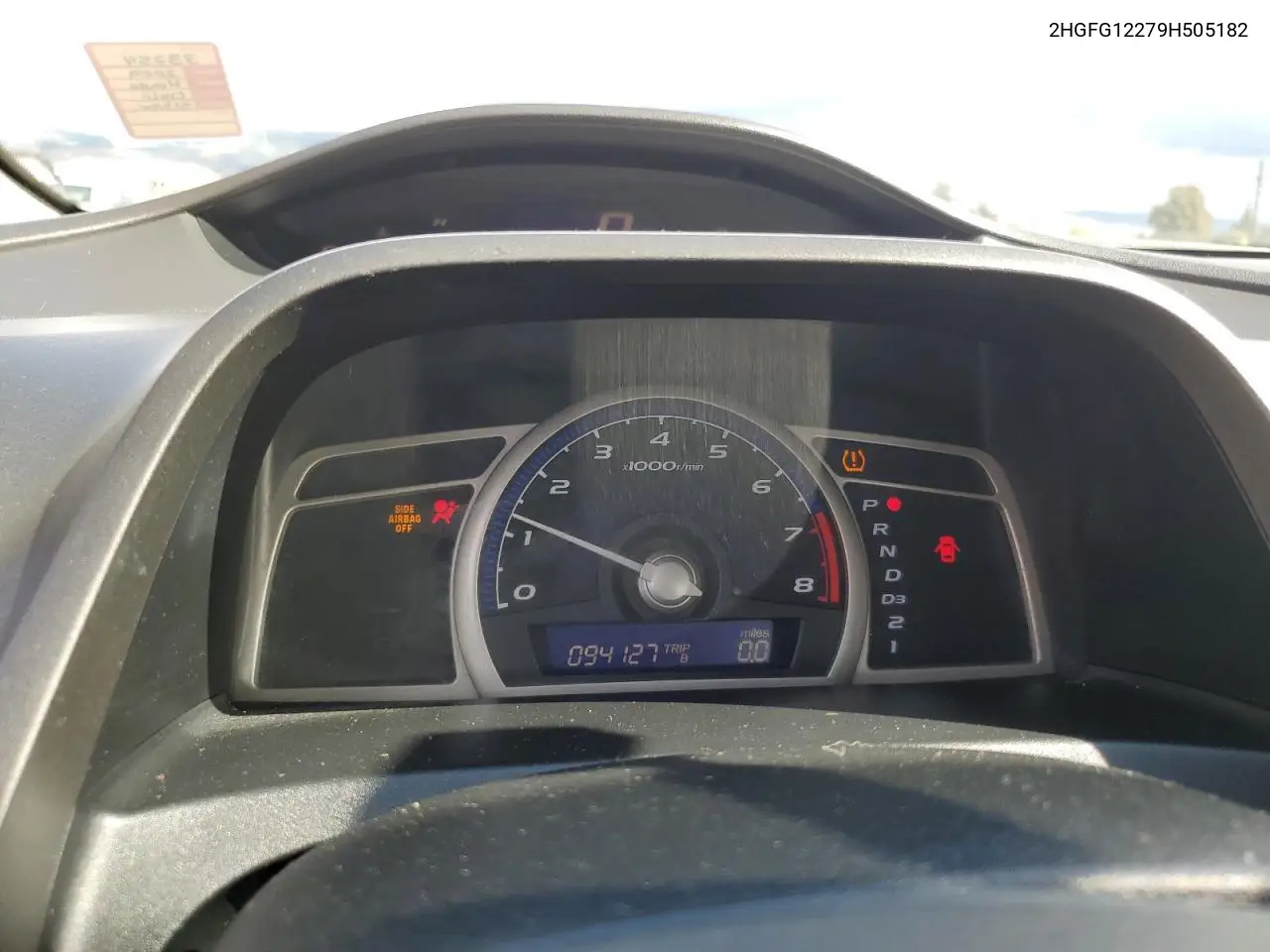 2HGFG12279H505182 2009 Honda Civic Dx