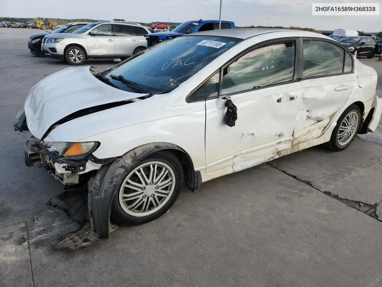 2HGFA16589H368338 2009 Honda Civic Lx