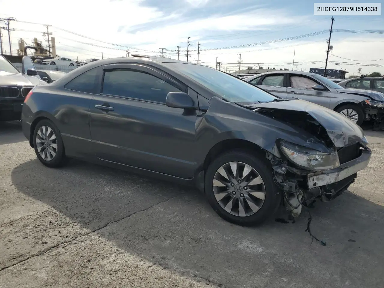 2HGFG12879H514338 2009 Honda Civic Ex