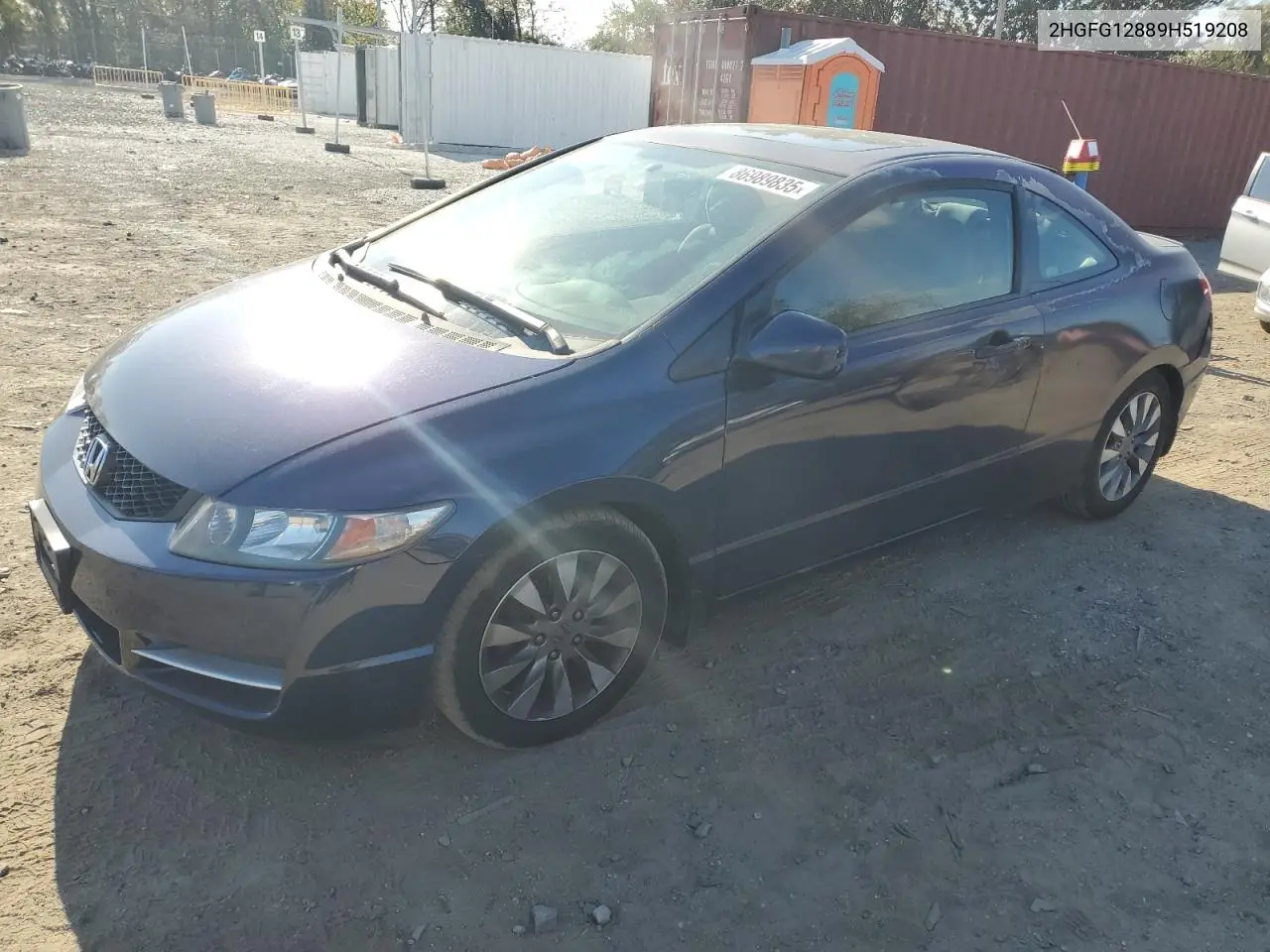 2HGFG12889H519208 2009 Honda Civic Ex