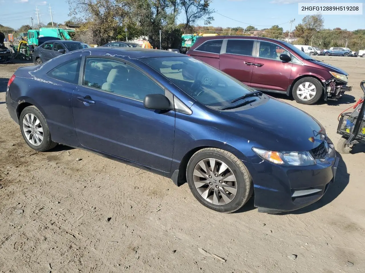 2HGFG12889H519208 2009 Honda Civic Ex