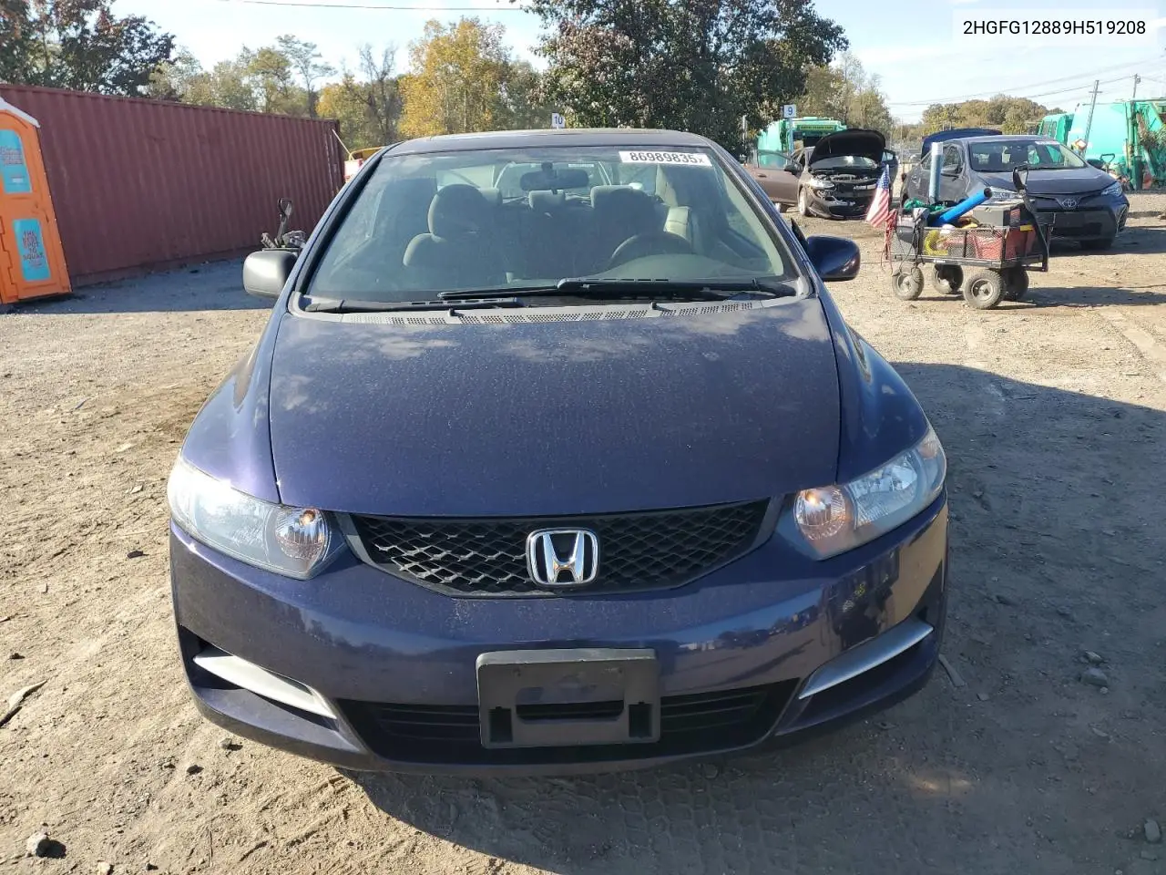 2HGFG12889H519208 2009 Honda Civic Ex