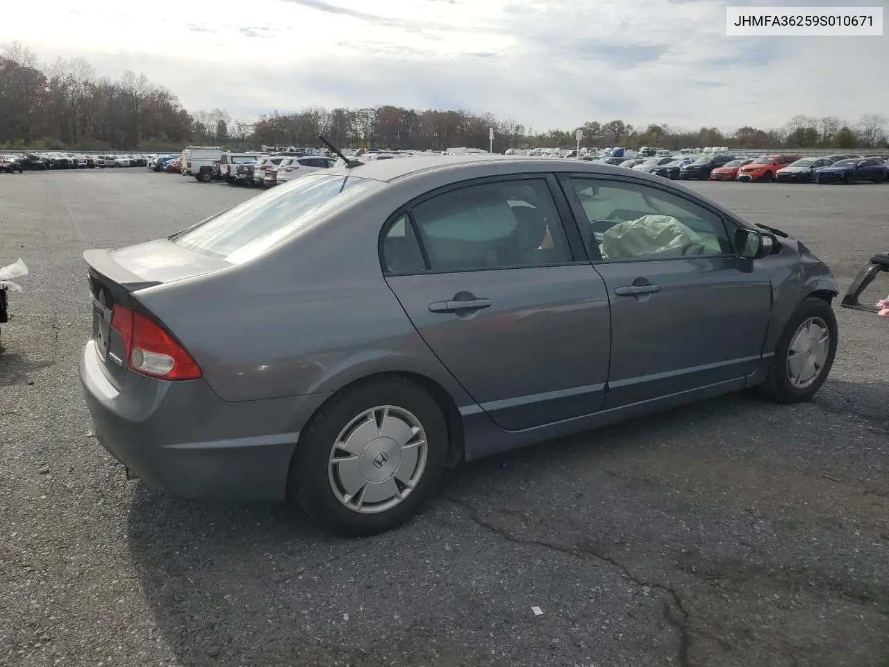 JHMFA36259S010671 2009 Honda Civic Hybrid