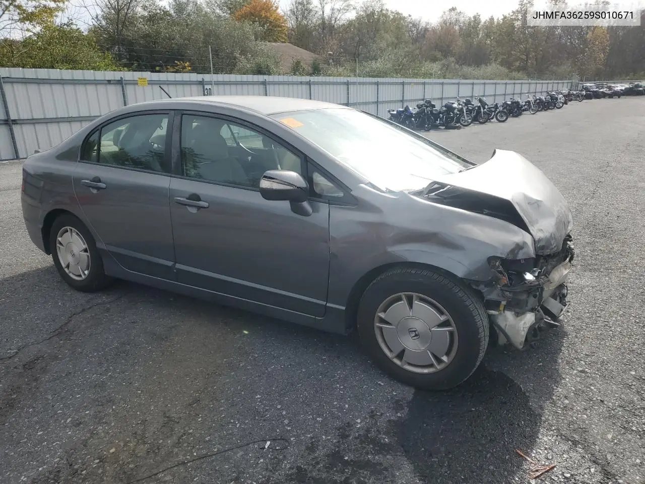 JHMFA36259S010671 2009 Honda Civic Hybrid
