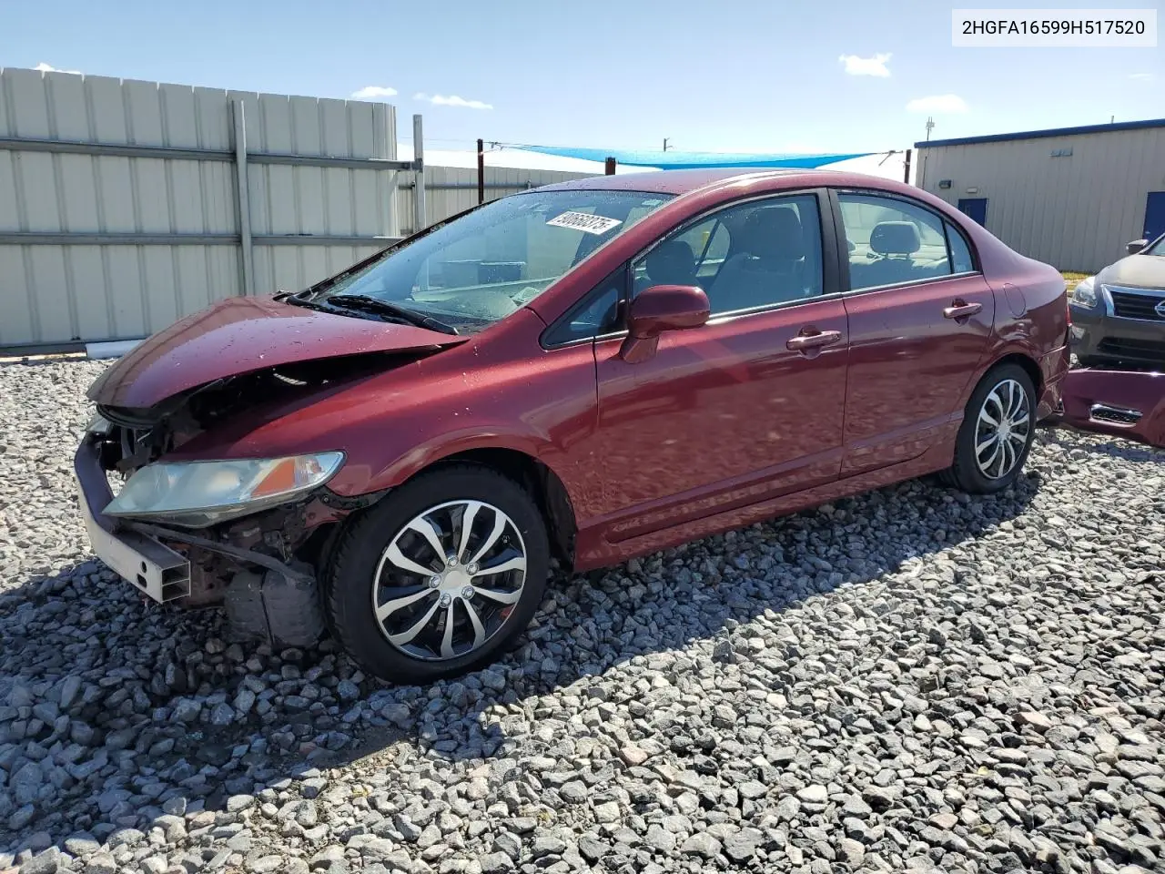 2HGFA16599H517520 2009 Honda Civic Lx