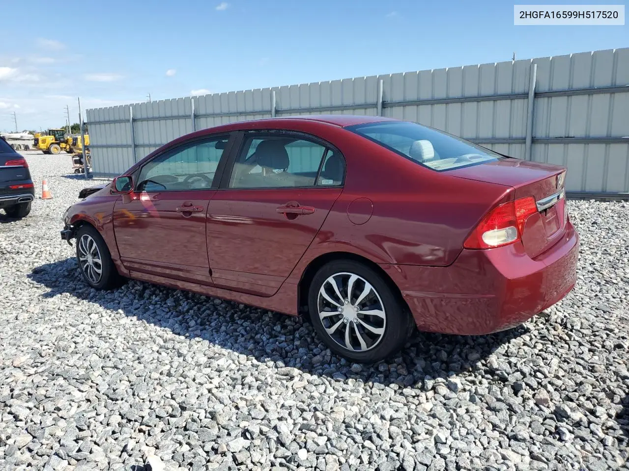 2HGFA16599H517520 2009 Honda Civic Lx