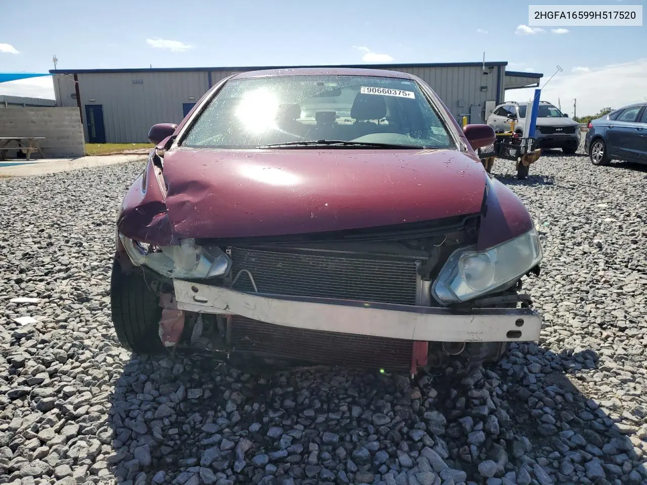2HGFA16599H517520 2009 Honda Civic Lx