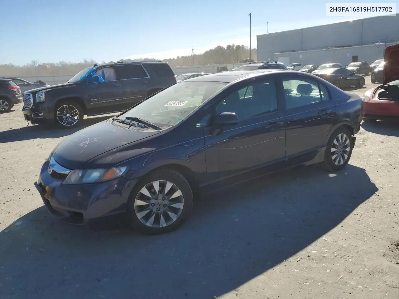 2HGFA16819H517702 2009 Honda Civic Ex