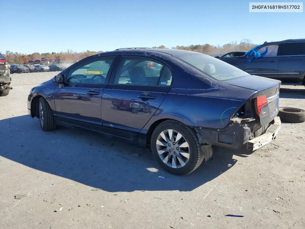 2HGFA16819H517702 2009 Honda Civic Ex