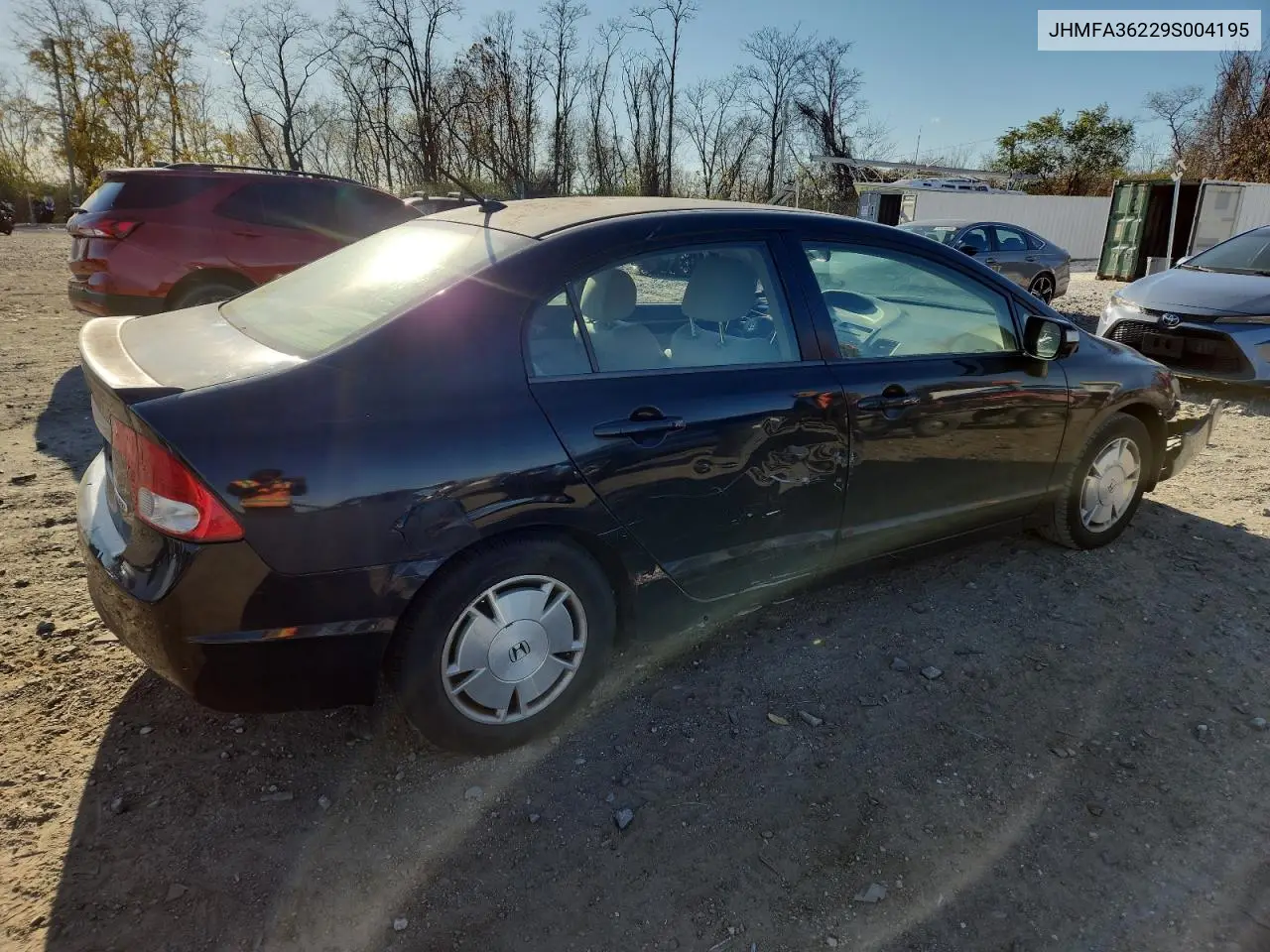JHMFA36229S004195 2009 Honda Civic Hybrid