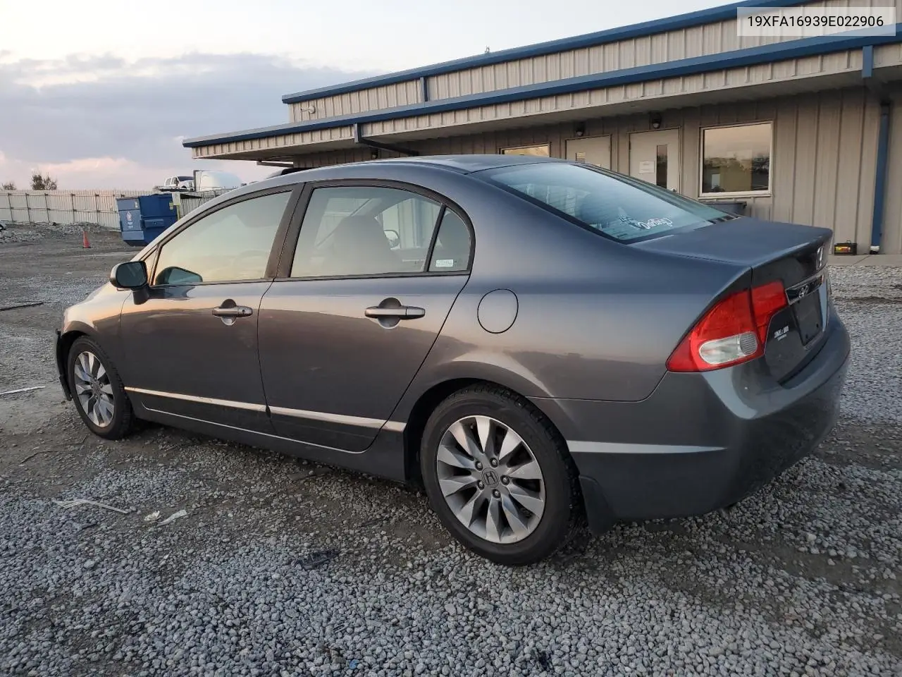 19XFA16939E022906 2009 Honda Civic Exl